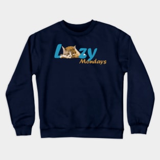 Lazy Cat Mondays Crewneck Sweatshirt